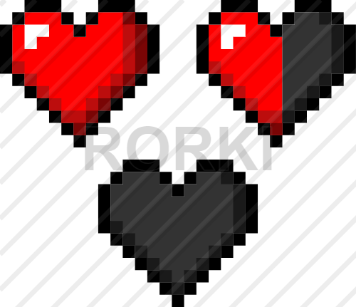 hearts, vector, geometric, love, illustration, flat, mosaic, red, shapes, valentine's day, symbol, passion, flirting, romance, amour, lives, gaming, loving, beloved, sweetheart, valentines, happiness, romantic, health, retro, life