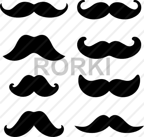 vector mustaches, moustaches, mustachios, elaborate, curly, facial, hair, mustache, grooming, style, retro, vintage, hipster, whiskers, barber, handlebar, movember, silhouette, gentlemanly, shape, old-fashioned, shop, whiskered