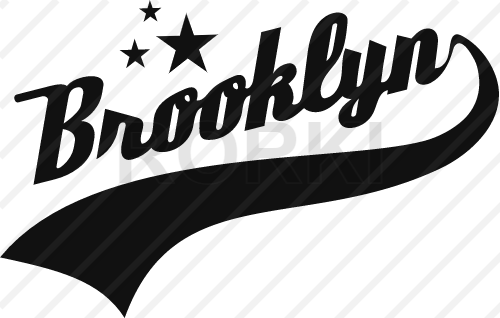 banner, sign, brooklyn, new york, cut out, decoration, label, letters, word, text, cut out