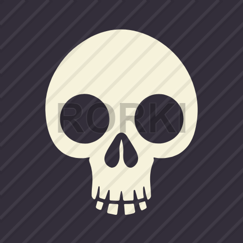 vector skull, bones, skeleton, head, death, anatomy, horror, halloween, teeth, mortal, danger, symbol, biology, eerie, spooky, creepy, grim reaper, grave, mortality, macabre, dead, icon, graphic, human, voodoo, curse, mystery, logo, warning