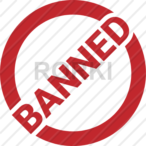 banned, sign, symbol, forbidden, stop, anti, danger, disallowed, not allowed, prohibited, prohibition, illegal, warning, crossed
