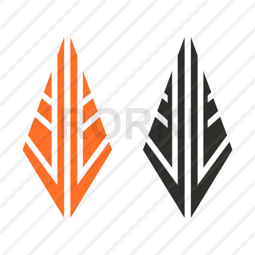 vector logo, pyramid, wings